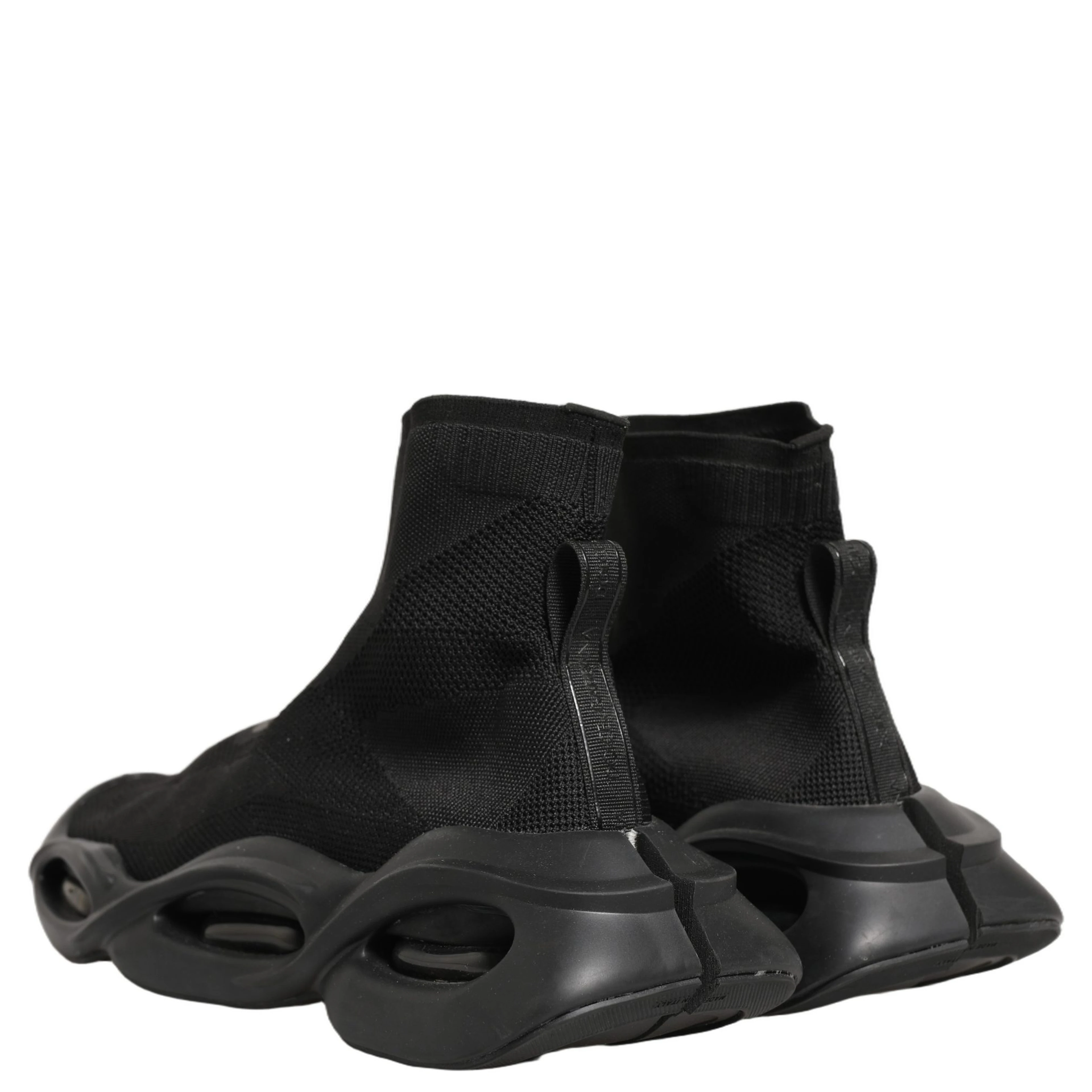 Black Slip On Wave Socks Men Sneakers Shoes