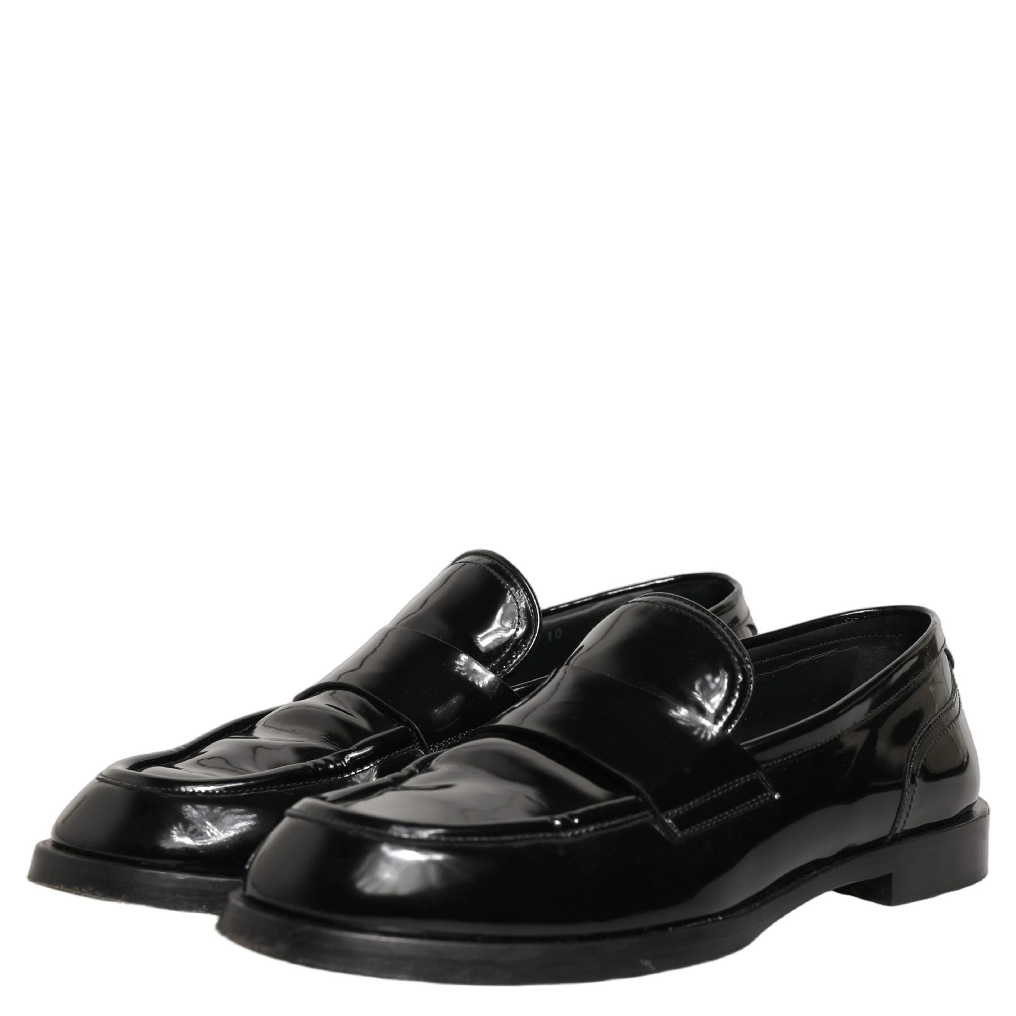 Black Leather Formal Men Dress Loafers Shoes
