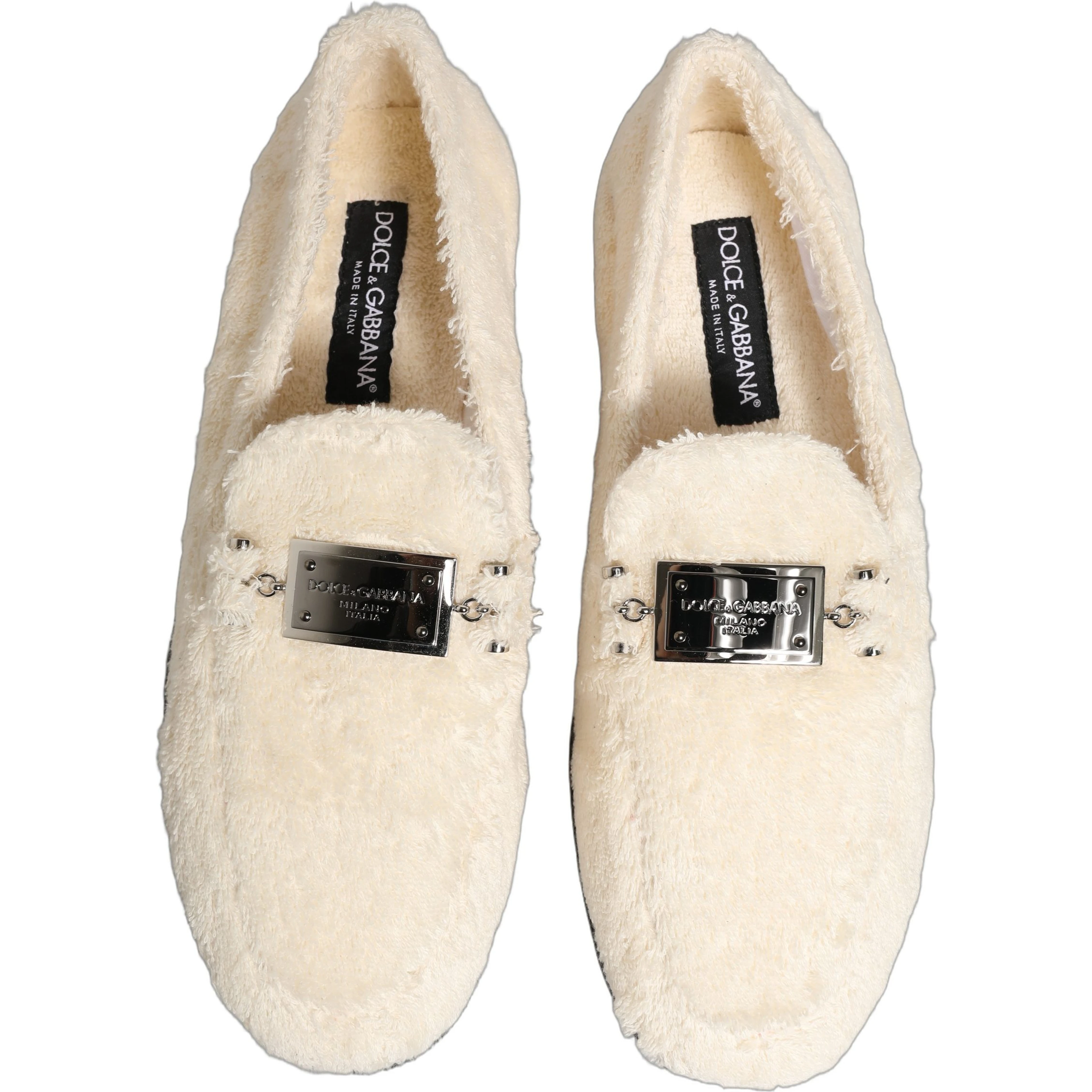 White Fur Shearling Men Dress Loafers Shoes