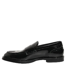 Black Leather Formal Men Dress Loafers Shoes