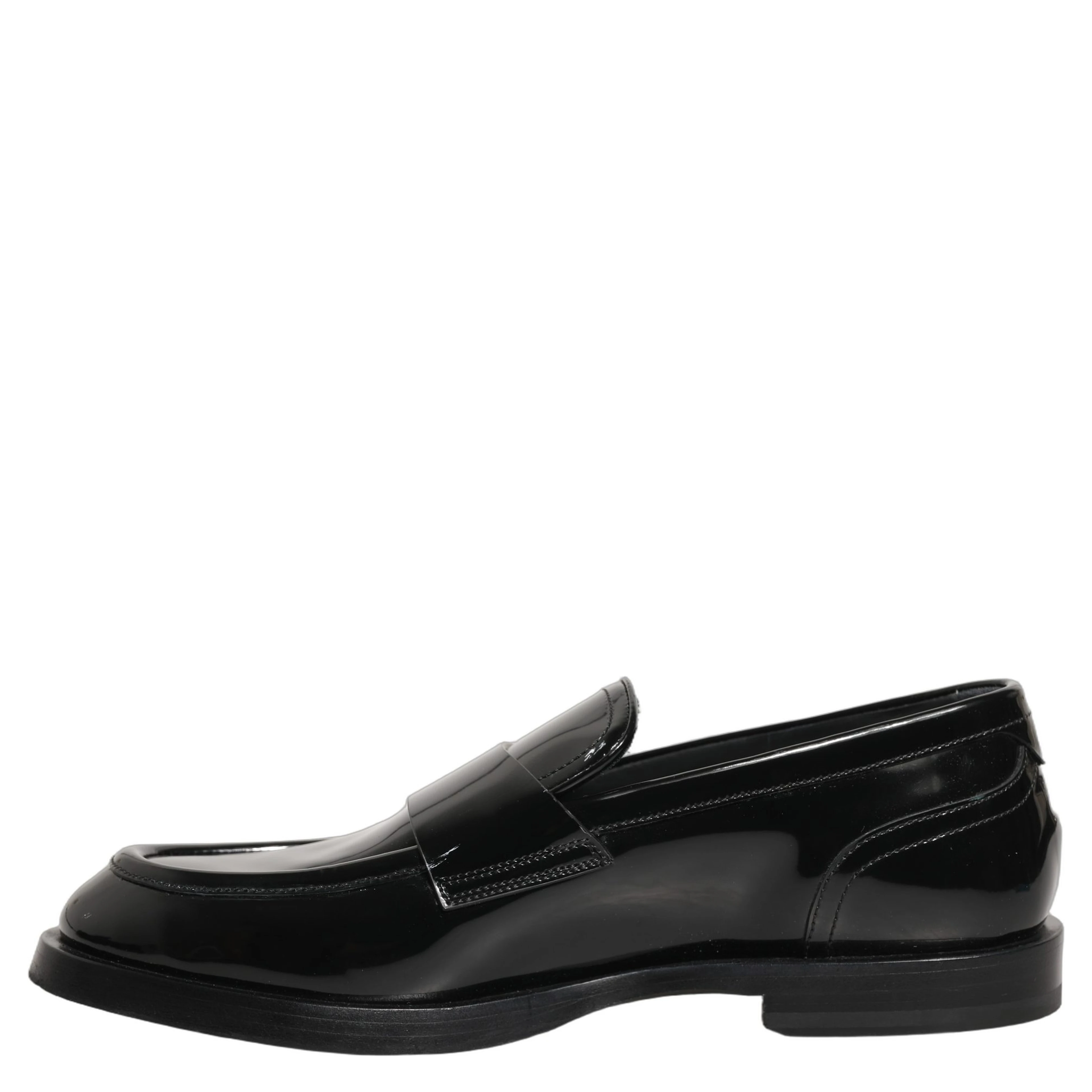 Black Leather Formal Men Dress Loafers Shoes