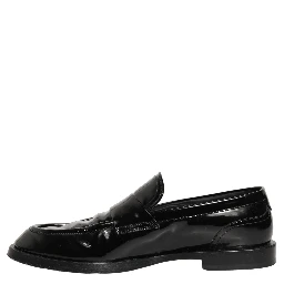 Black Leather Formal Men Dress Loafers Shoes