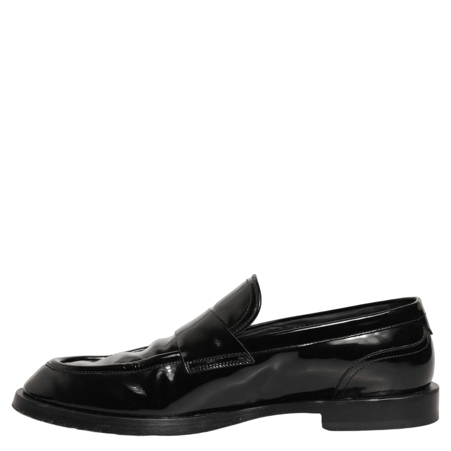 Black Leather Formal Men Dress Loafers Shoes