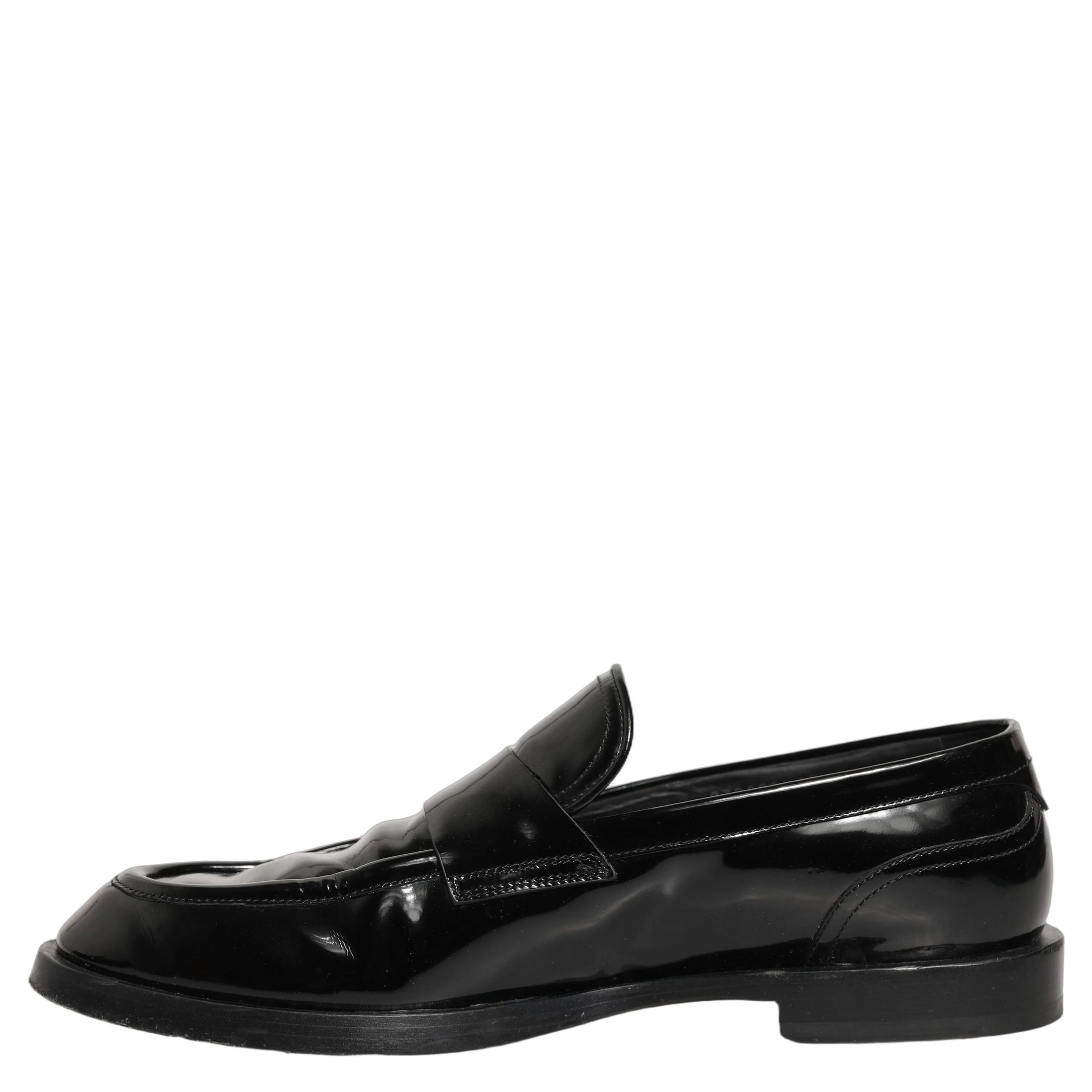 Black Leather Formal Men Dress Loafers Shoes