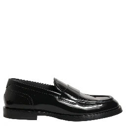 Black Leather Formal Men Dress Loafers Shoes
