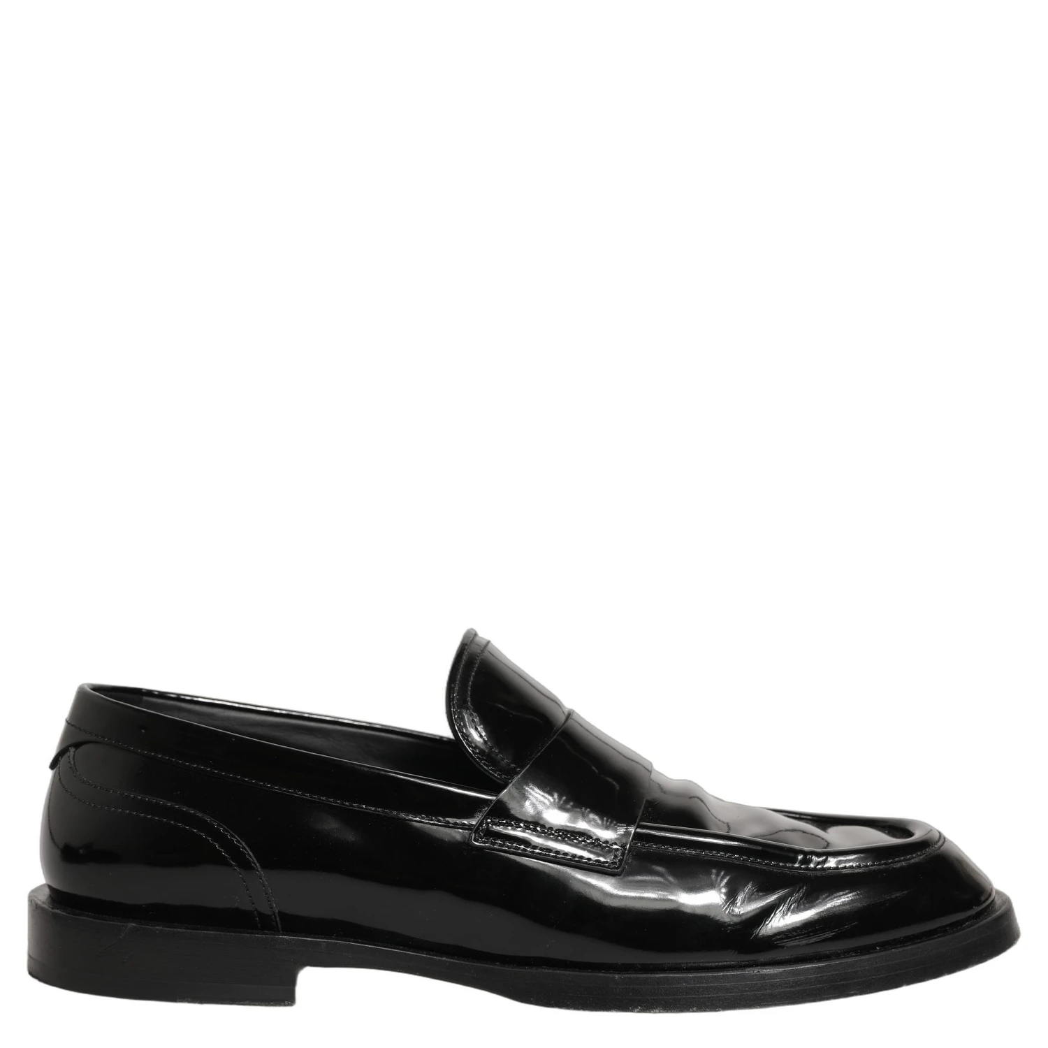 Black Leather Formal Men Dress Loafers Shoes