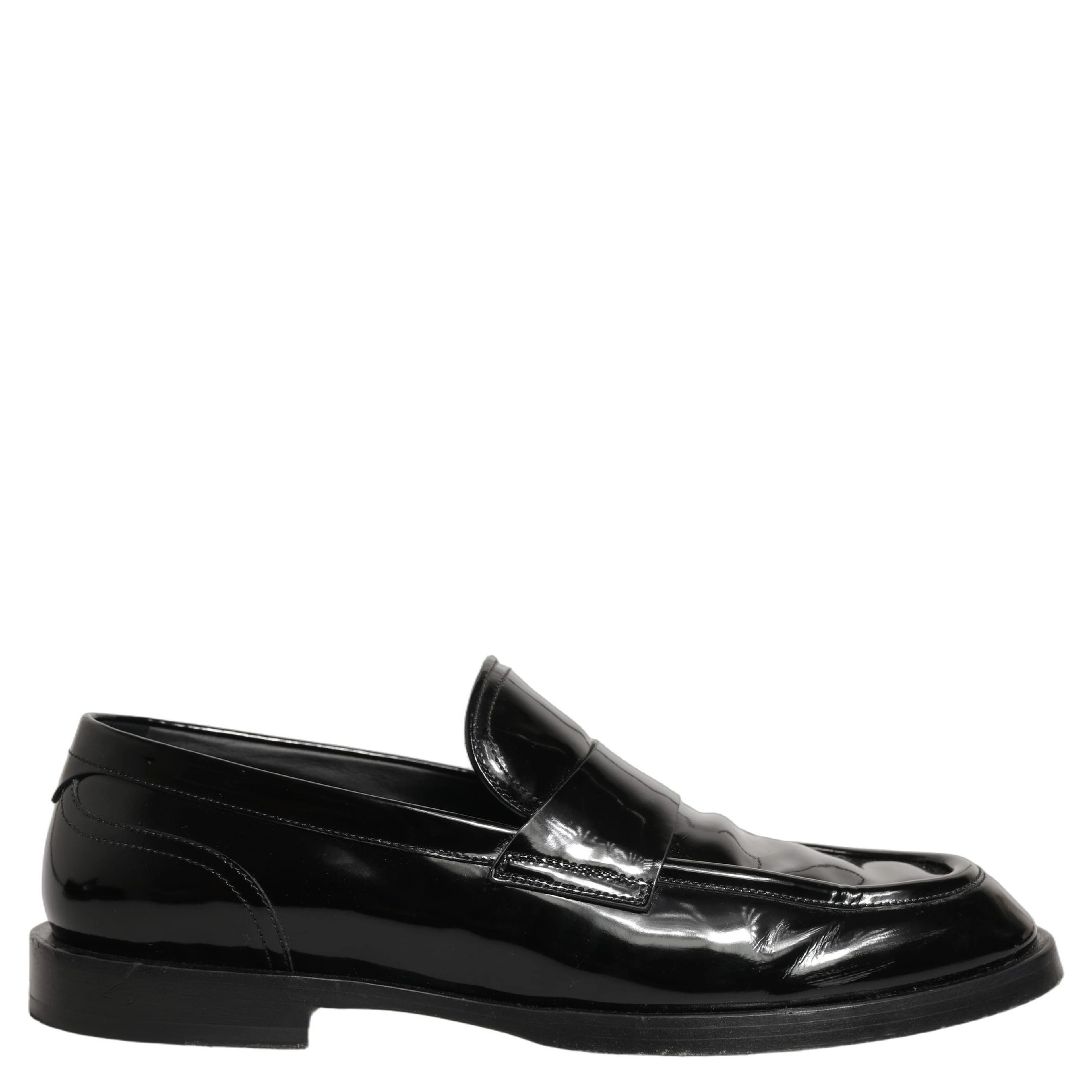 Black Leather Formal Men Dress Loafers Shoes