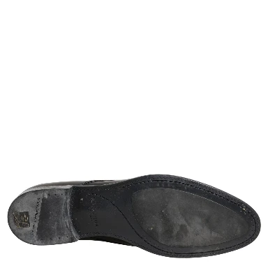 Dress Black Leather Lace Up Derby Shoes