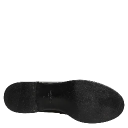 Black Leather Formal Men Dress Loafers Shoes