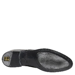 Dress Black Leather Lace Up Derby Men Shoes
