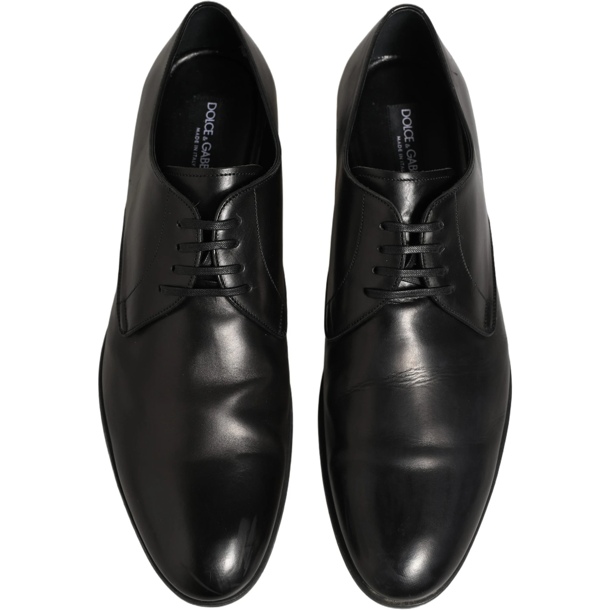 Dress Black Leather Lace Up Derby Shoes