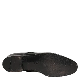 Black Leather Men Derby Dress Formal Shoes