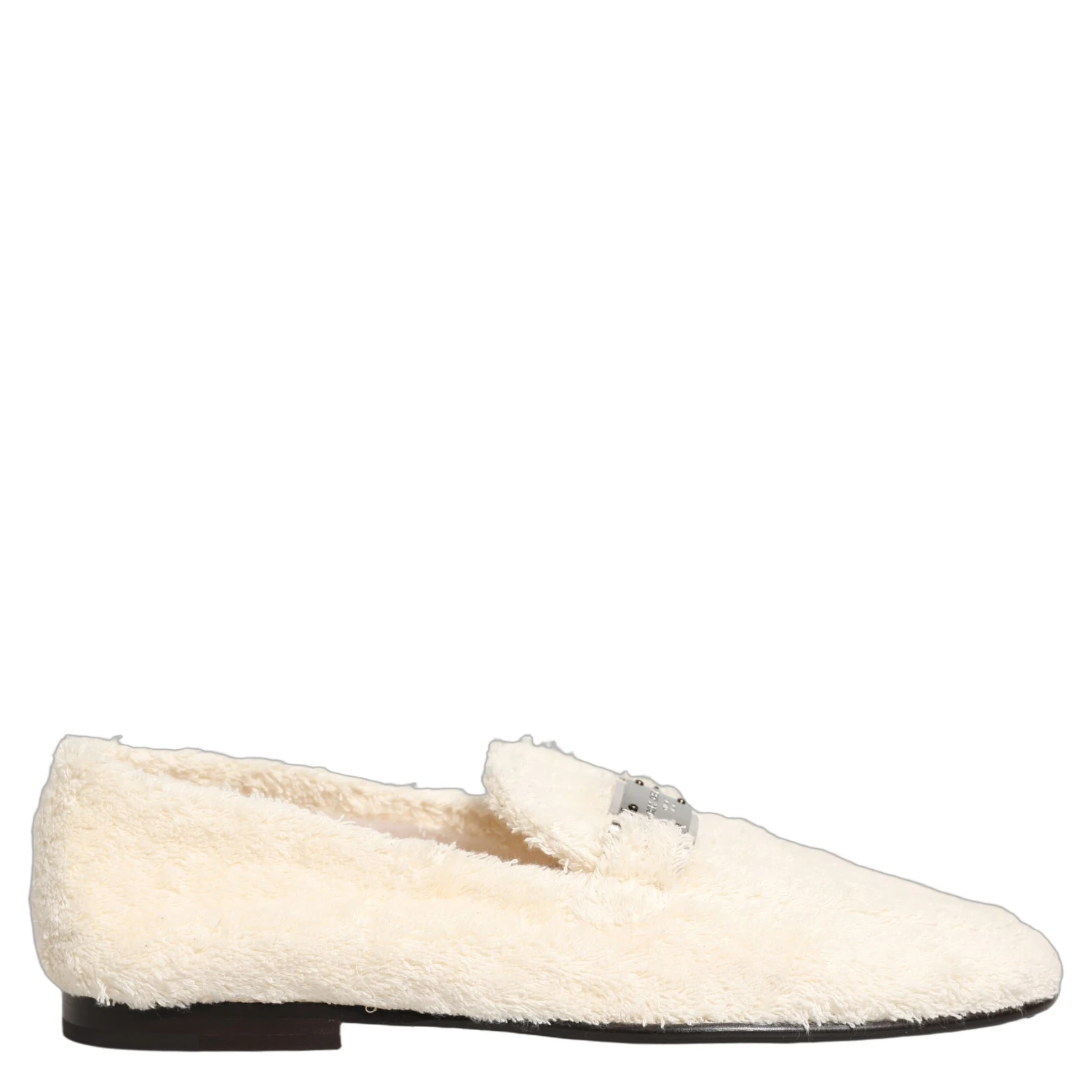 White Fur Shearling Men Dress Loafers Shoes