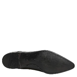 Black Leather Derby Dress Men Formal Shoes