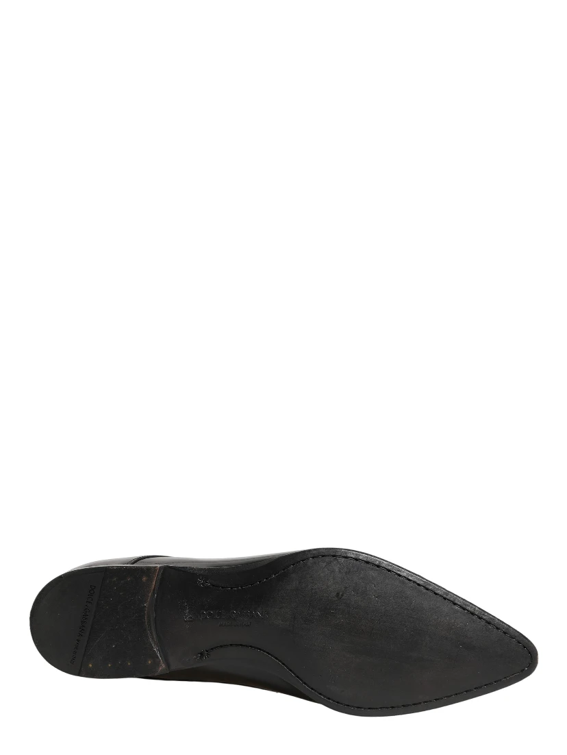 Black Leather Derby Dress Men Formal Shoes