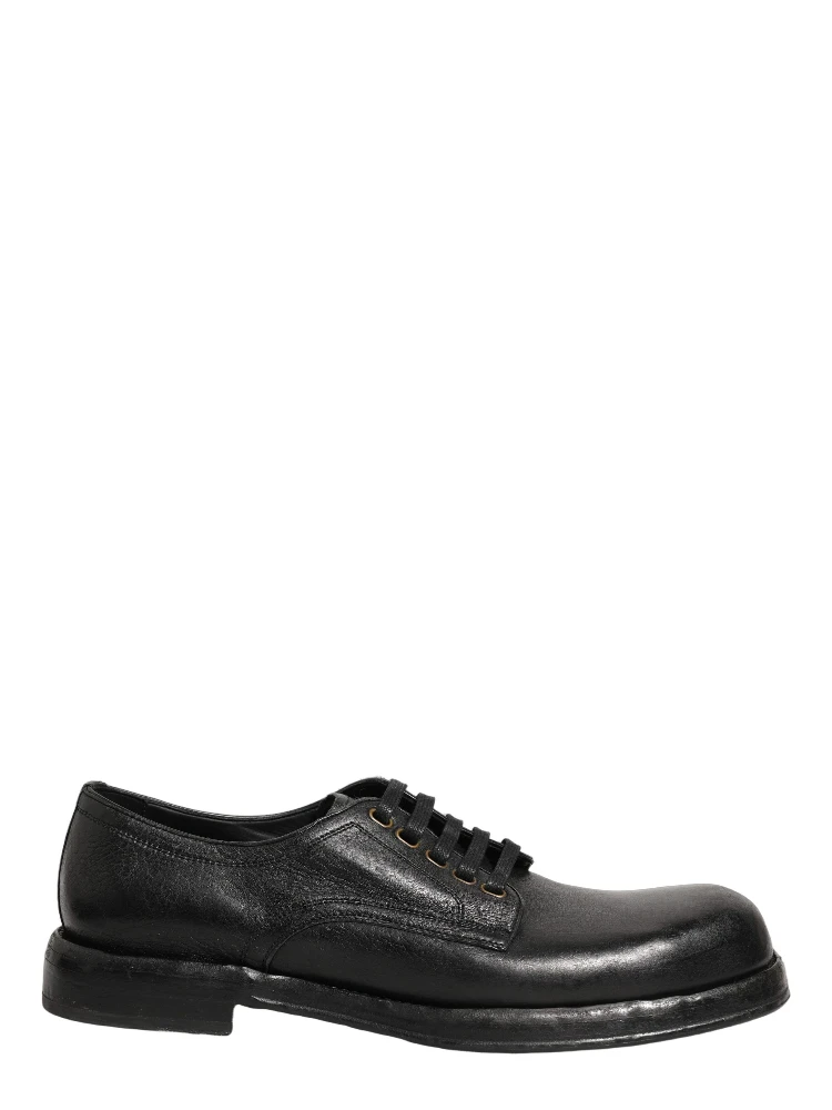Black Leather Lace Up Derby Dress Men Shoes alternative