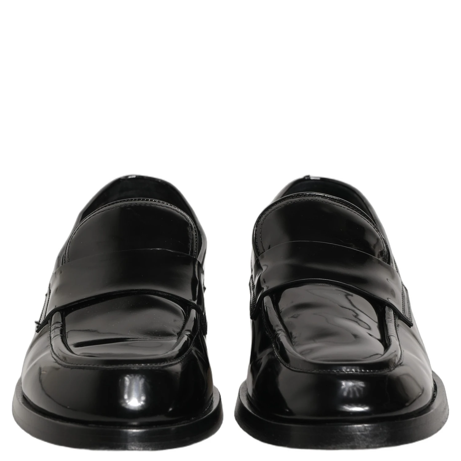 Black Leather Formal Men Dress Loafers Shoes