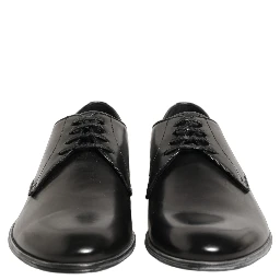 Dress Black Leather Lace Up Derby Men Shoes