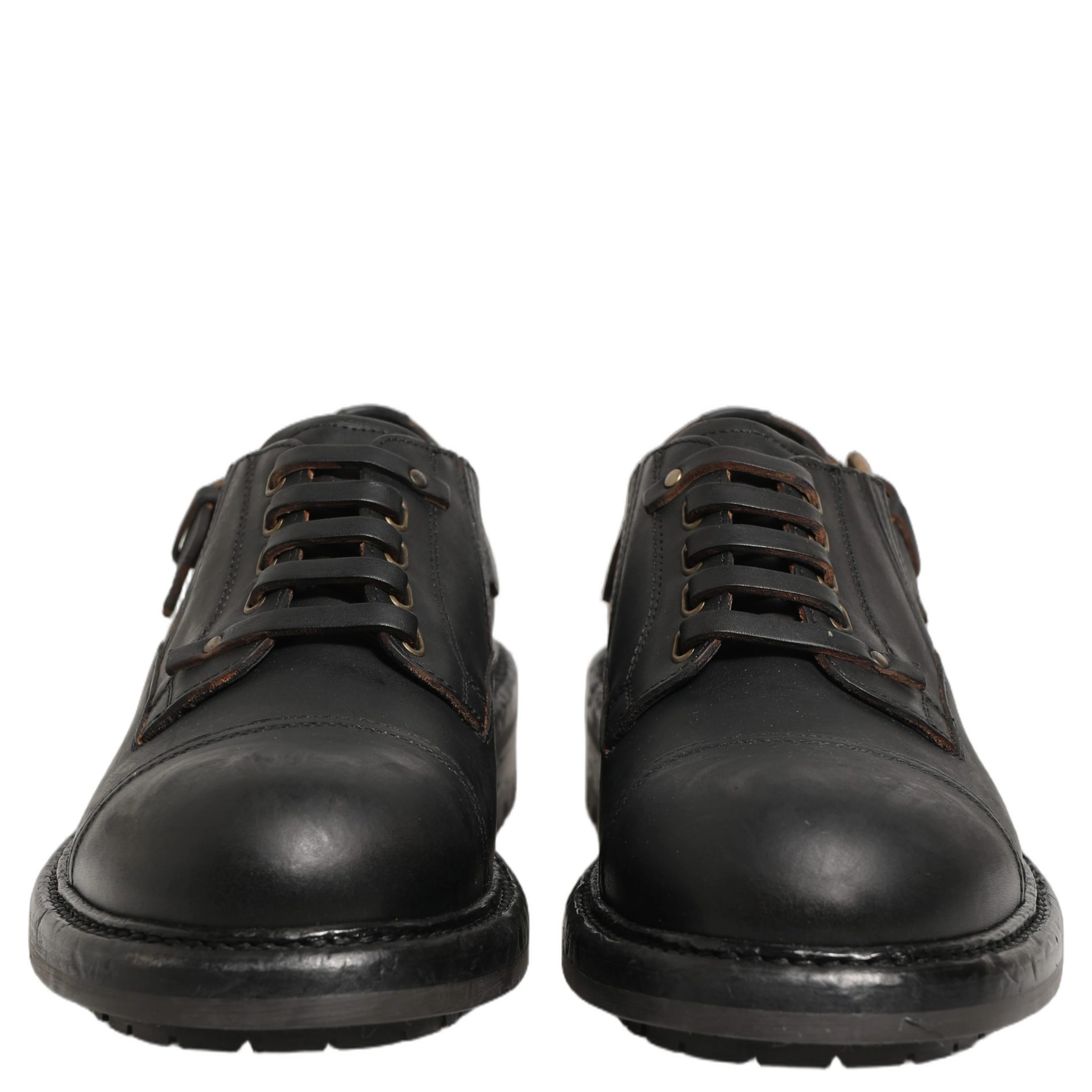 Dress Black Leather Lace Up Derby Men Shoes