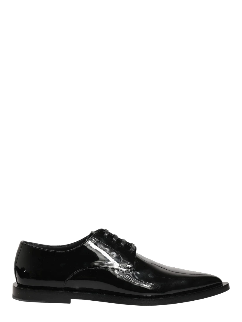 Black Leather Men Derby Dress Formal Shoes