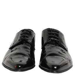 Black Leather Derby Dress Men Formal Shoes