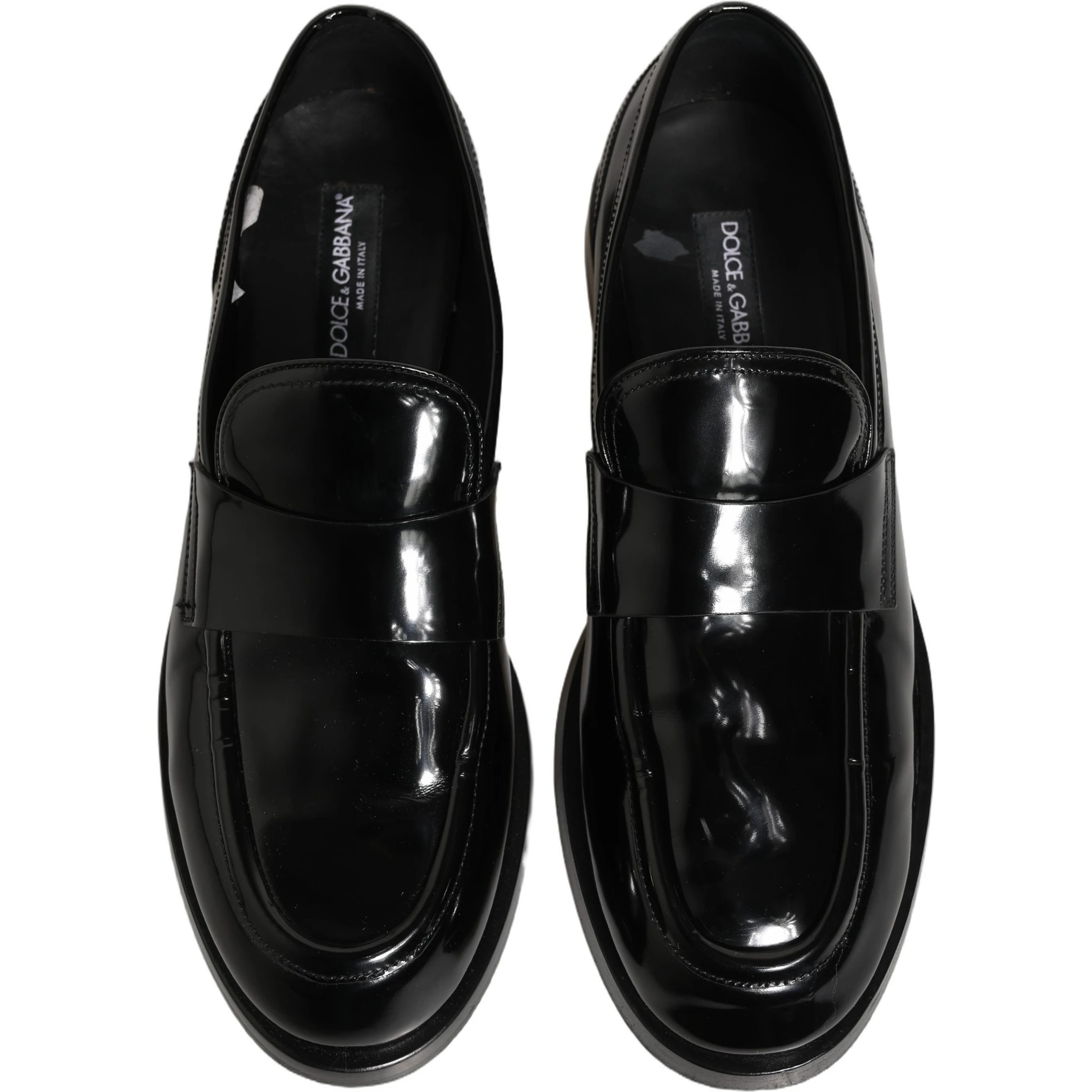 Black Leather Formal Men Dress Loafers Shoes