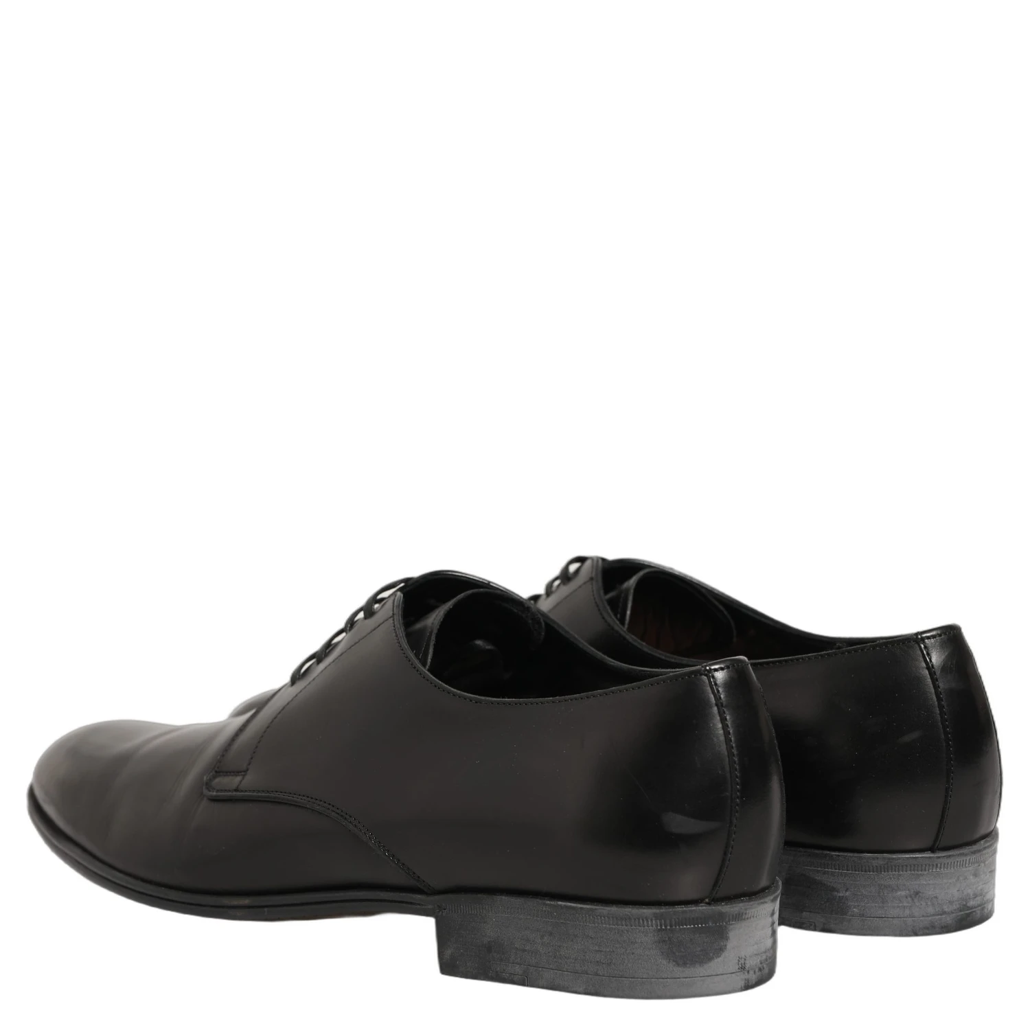 Dress Black Leather Lace Up Derby Shoes
