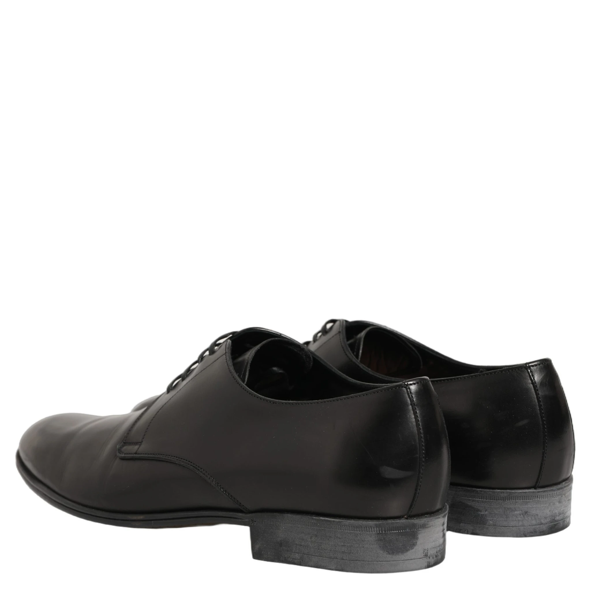 Dress Black Leather Lace Up Derby Shoes