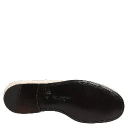 White Fur Shearling Men Dress Loafers Shoes