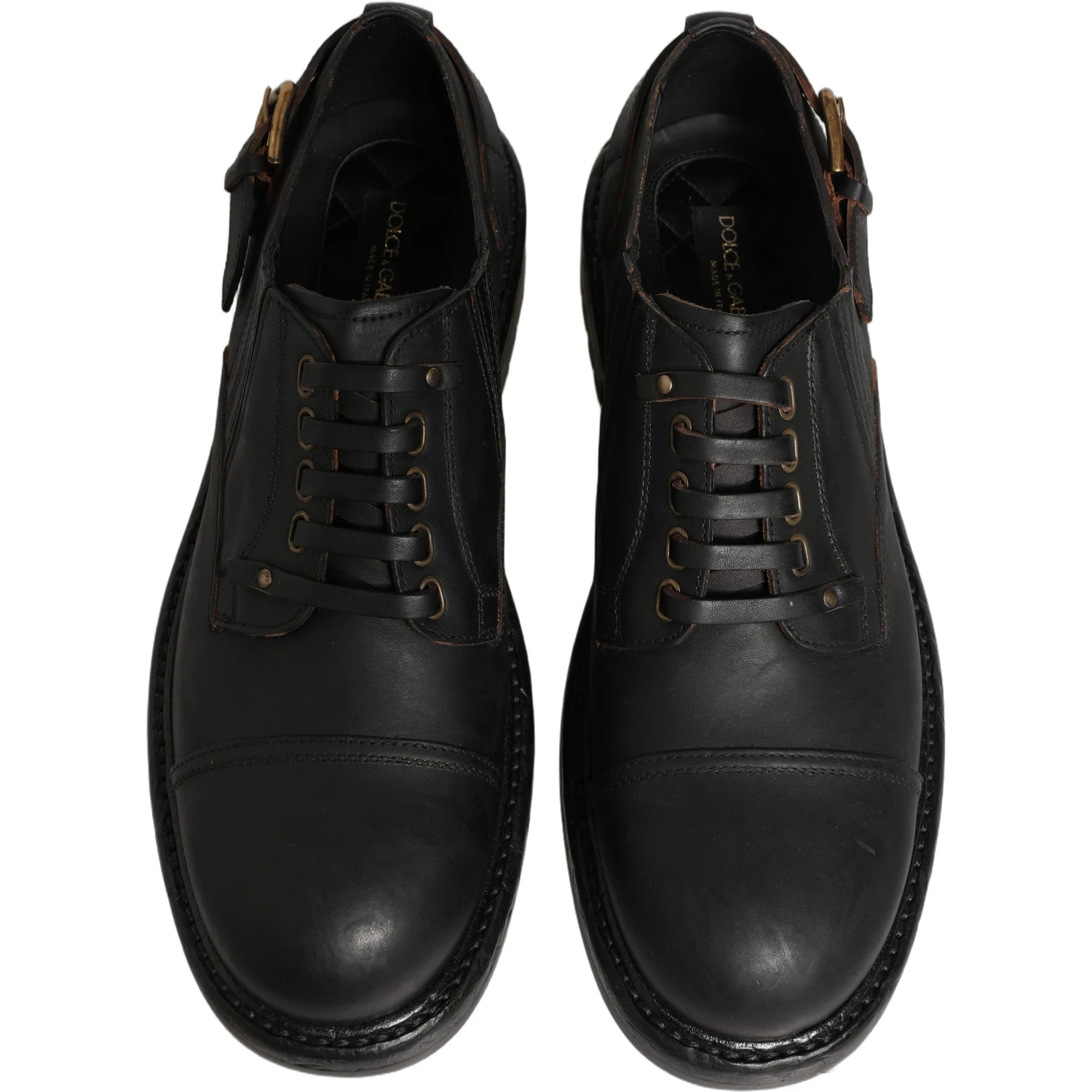 Dress Black Leather Lace Up Derby Men Shoes