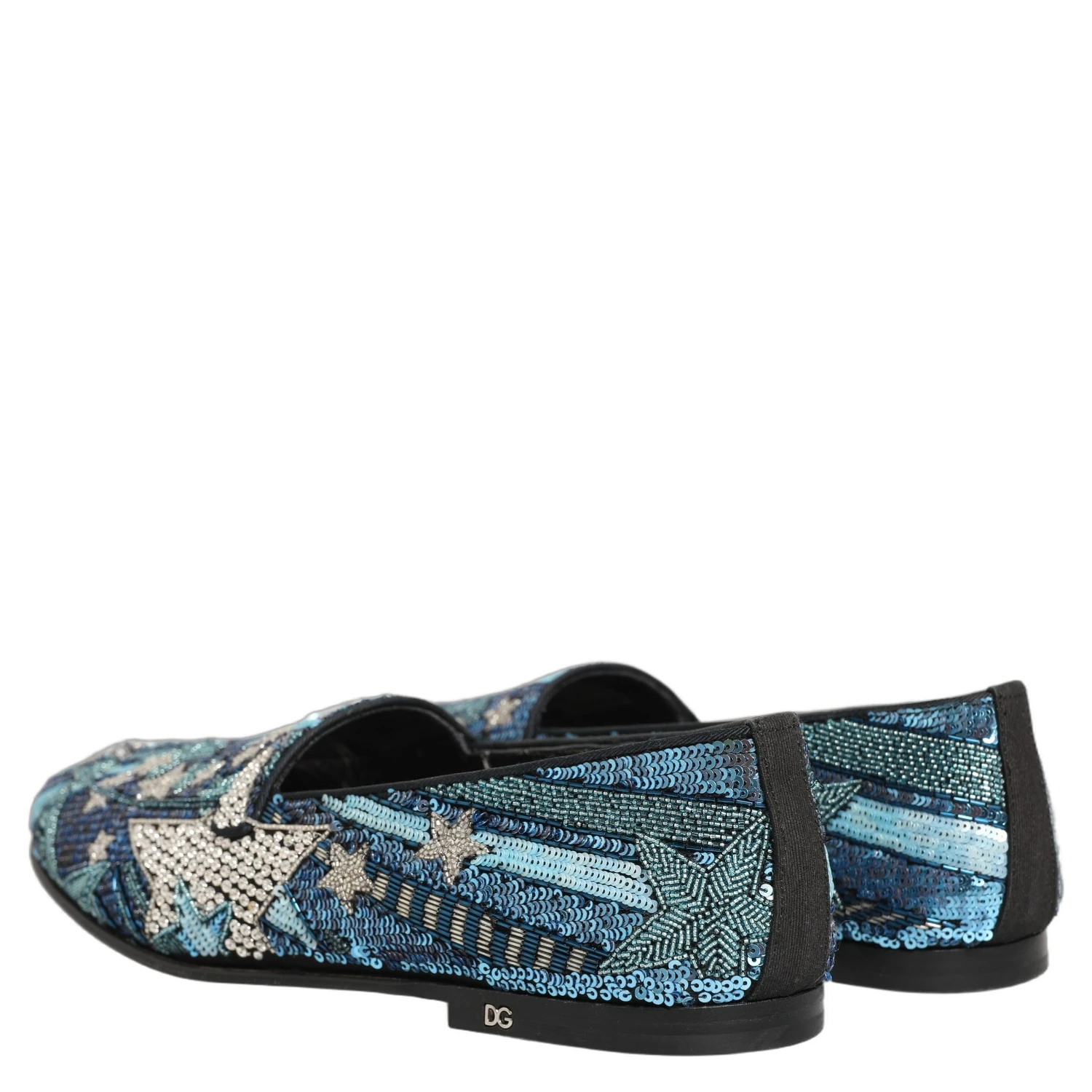 Multicolor Embroidered Sequin Loafers Shoes