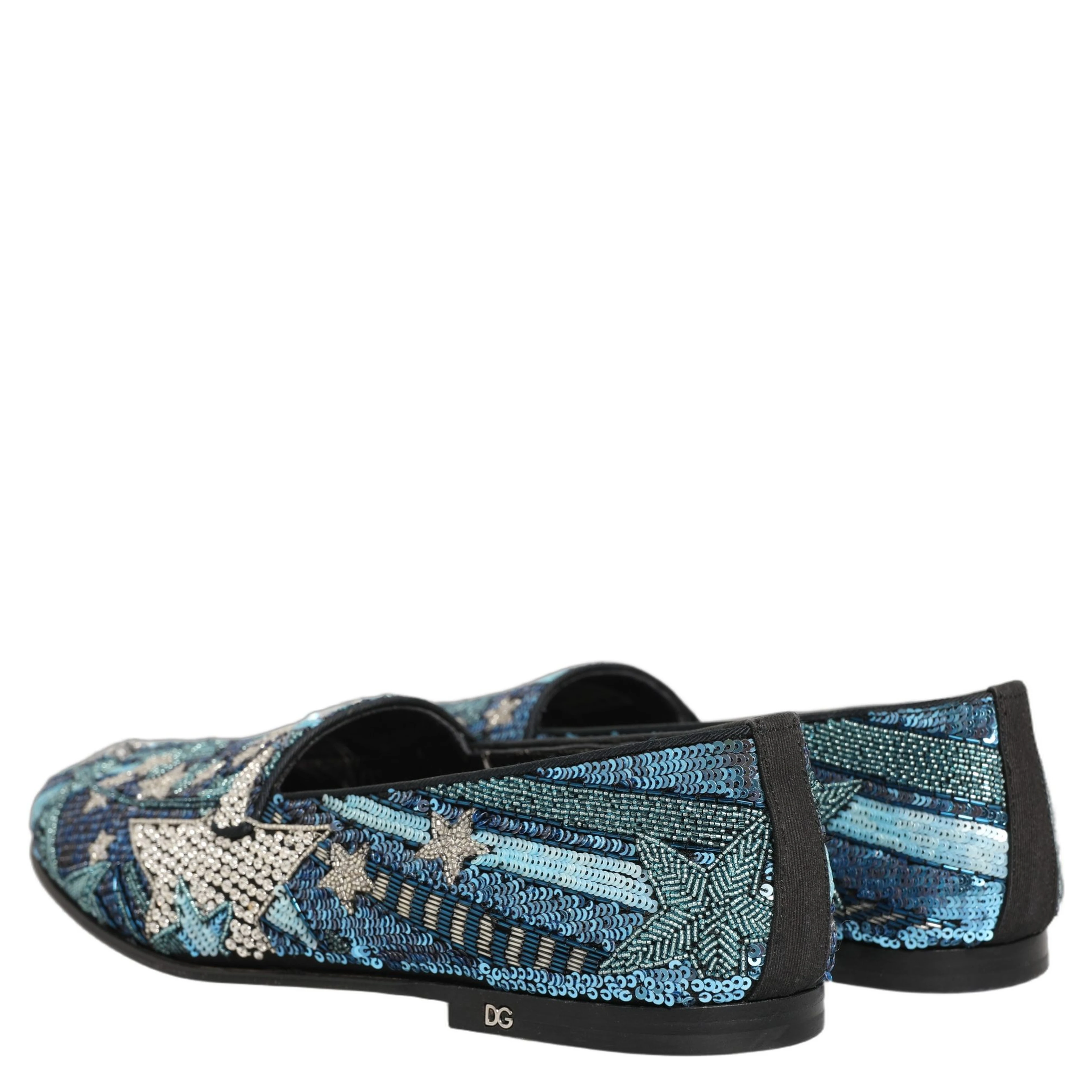Multicolor Embroidered Sequin Loafers Shoes