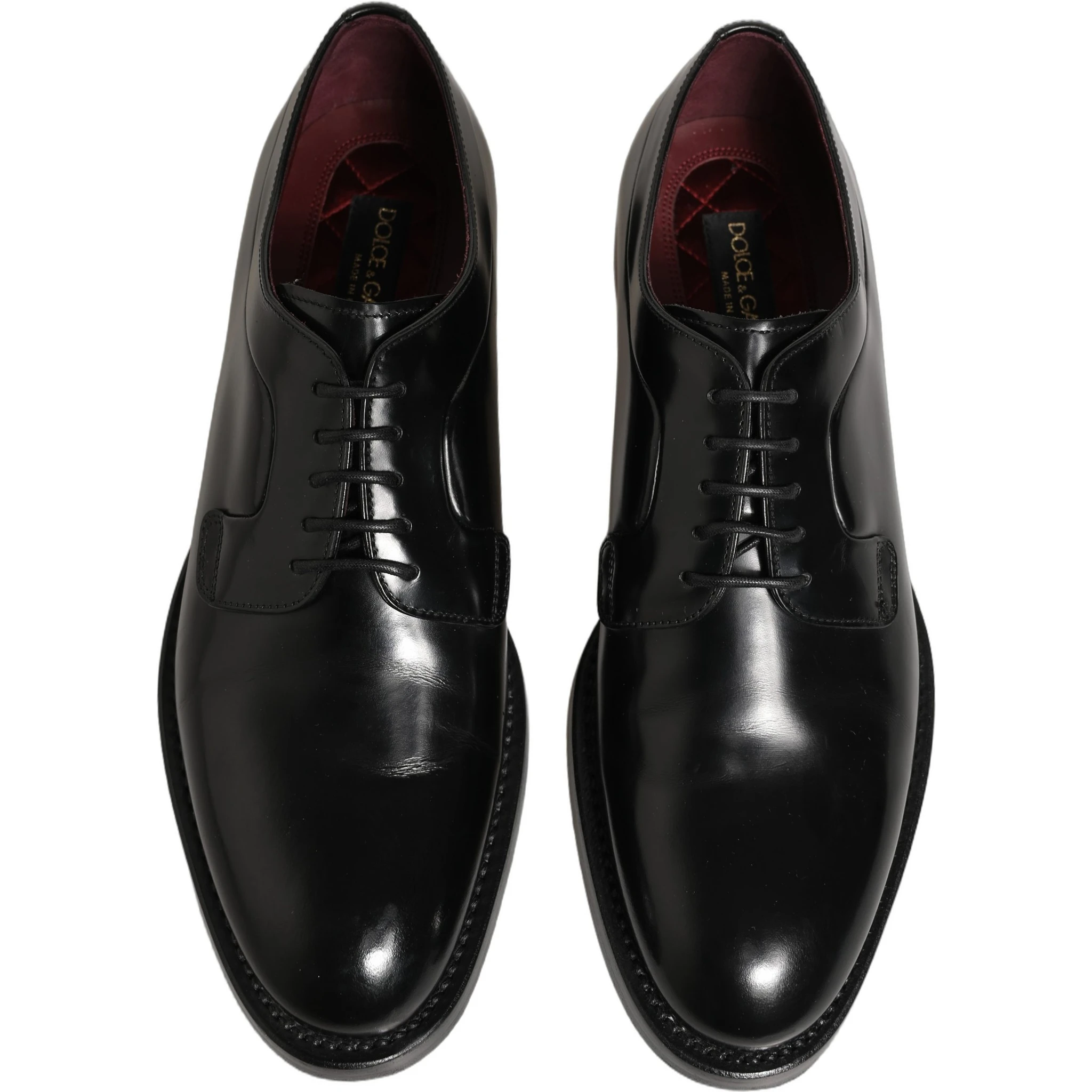 Black Leather Derby Dress Men Formal Shoes