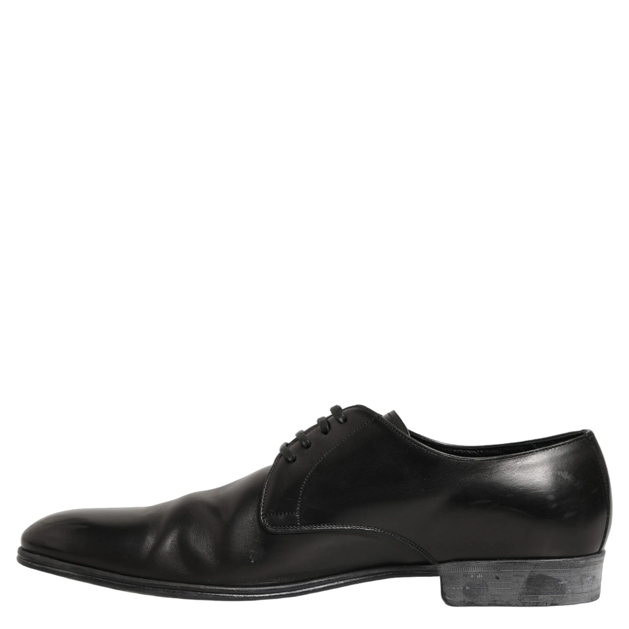 Dress Black Leather Lace Up Derby Shoes