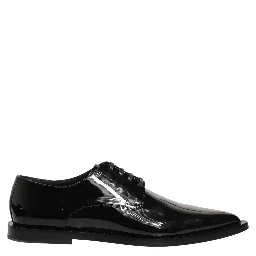 Black Leather Men Derby Dress Formal Shoes