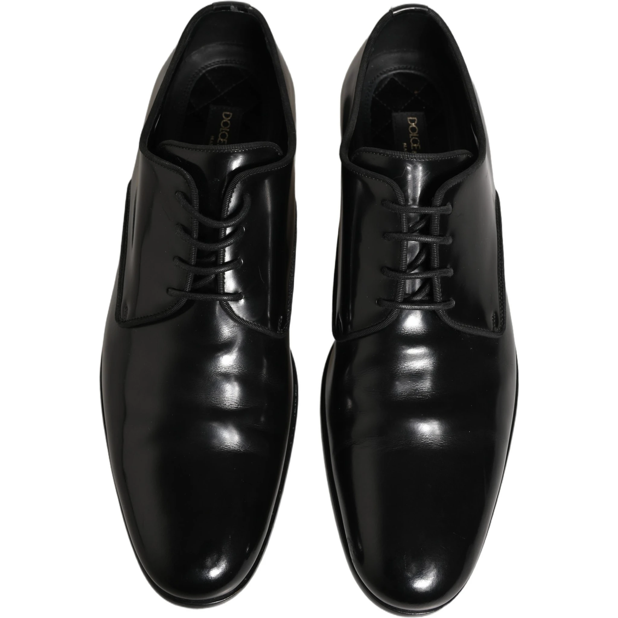 Black Leather Men Derby Dress Formal Shoes