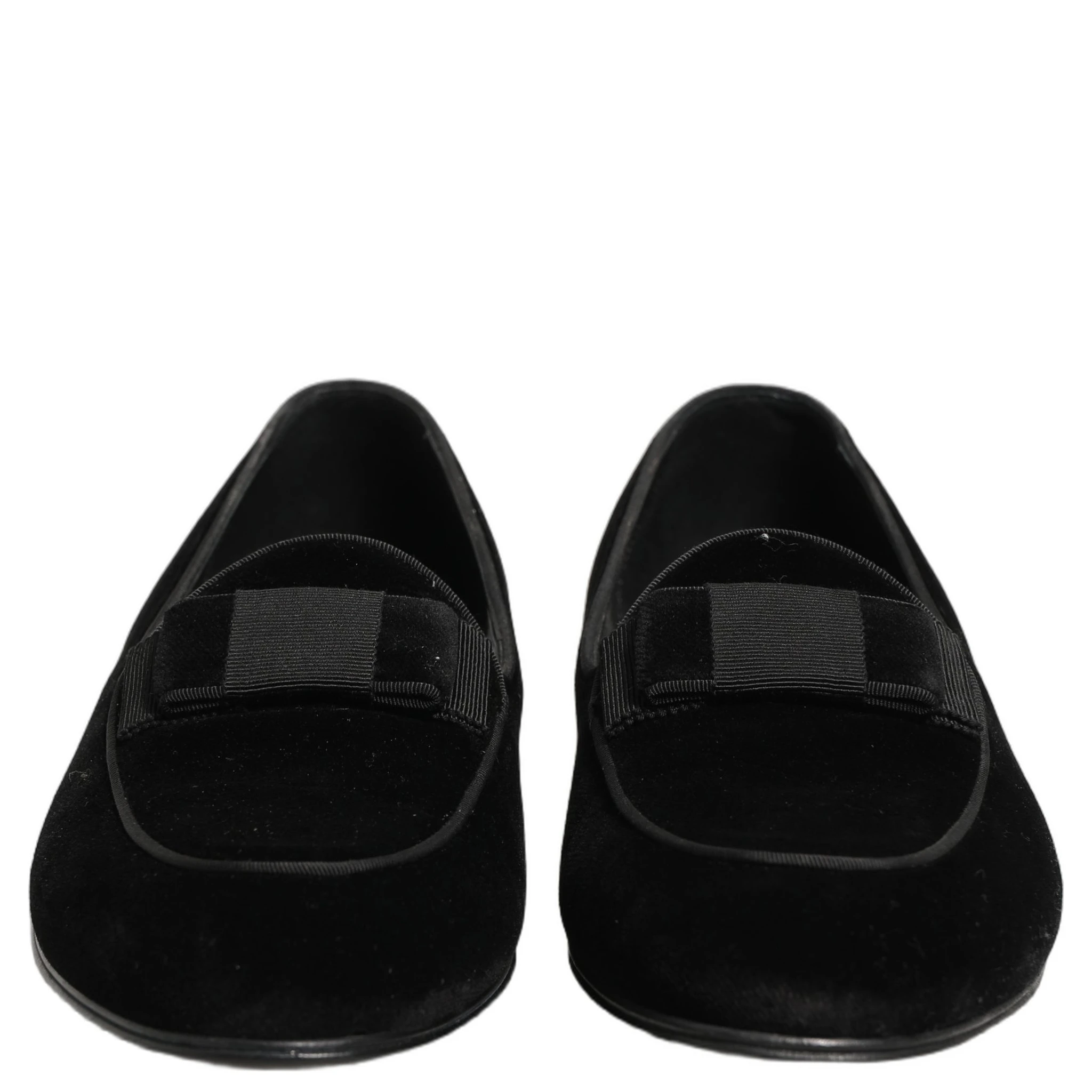 Black Velvet Loafers Formal Men Dress Shoes