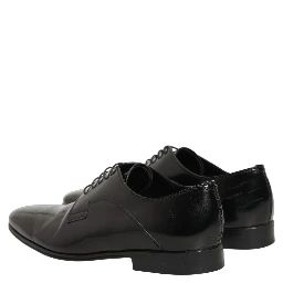Black Leather Men Derby Dress Formal Shoes