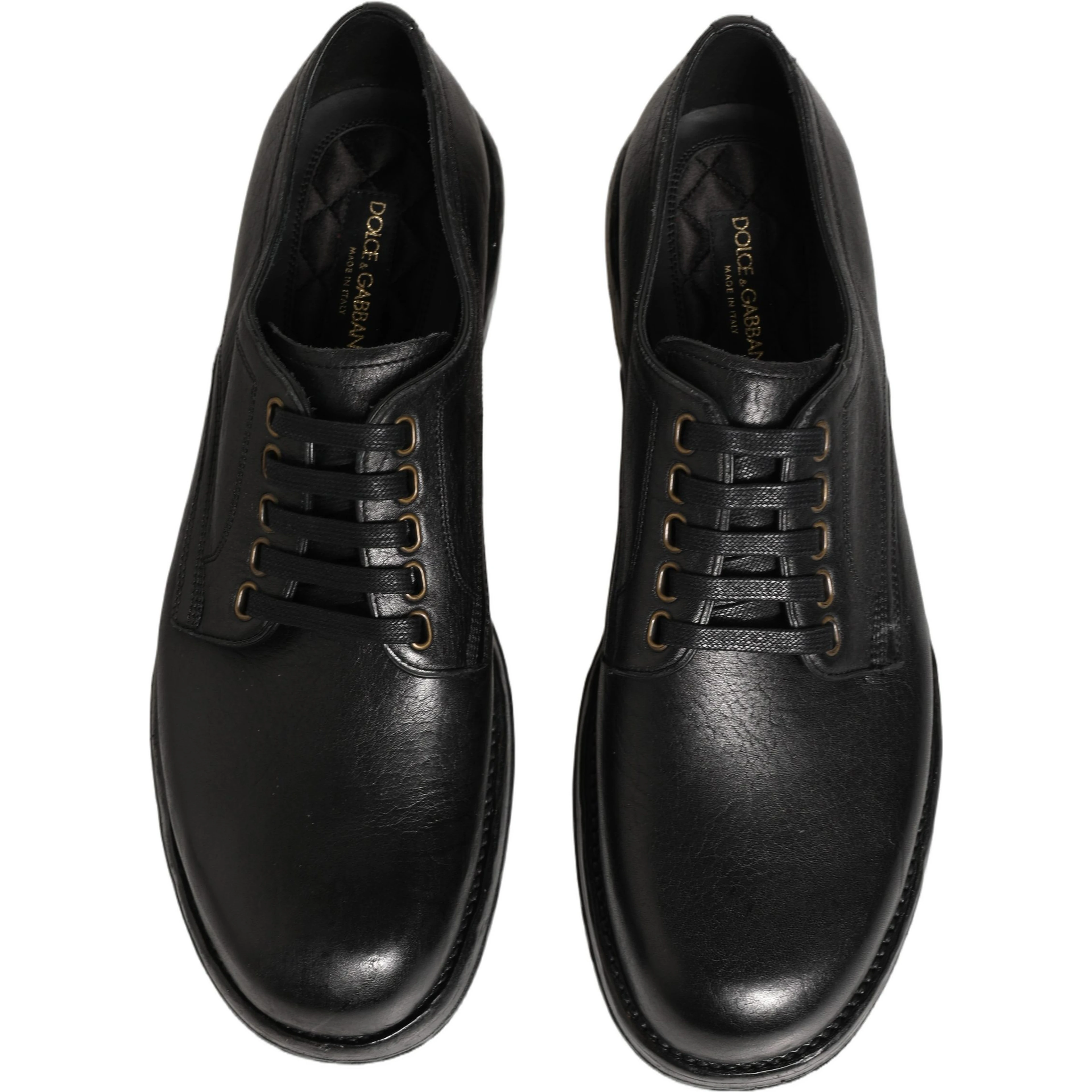 Black Leather Lace Up Derby Dress Men Shoes