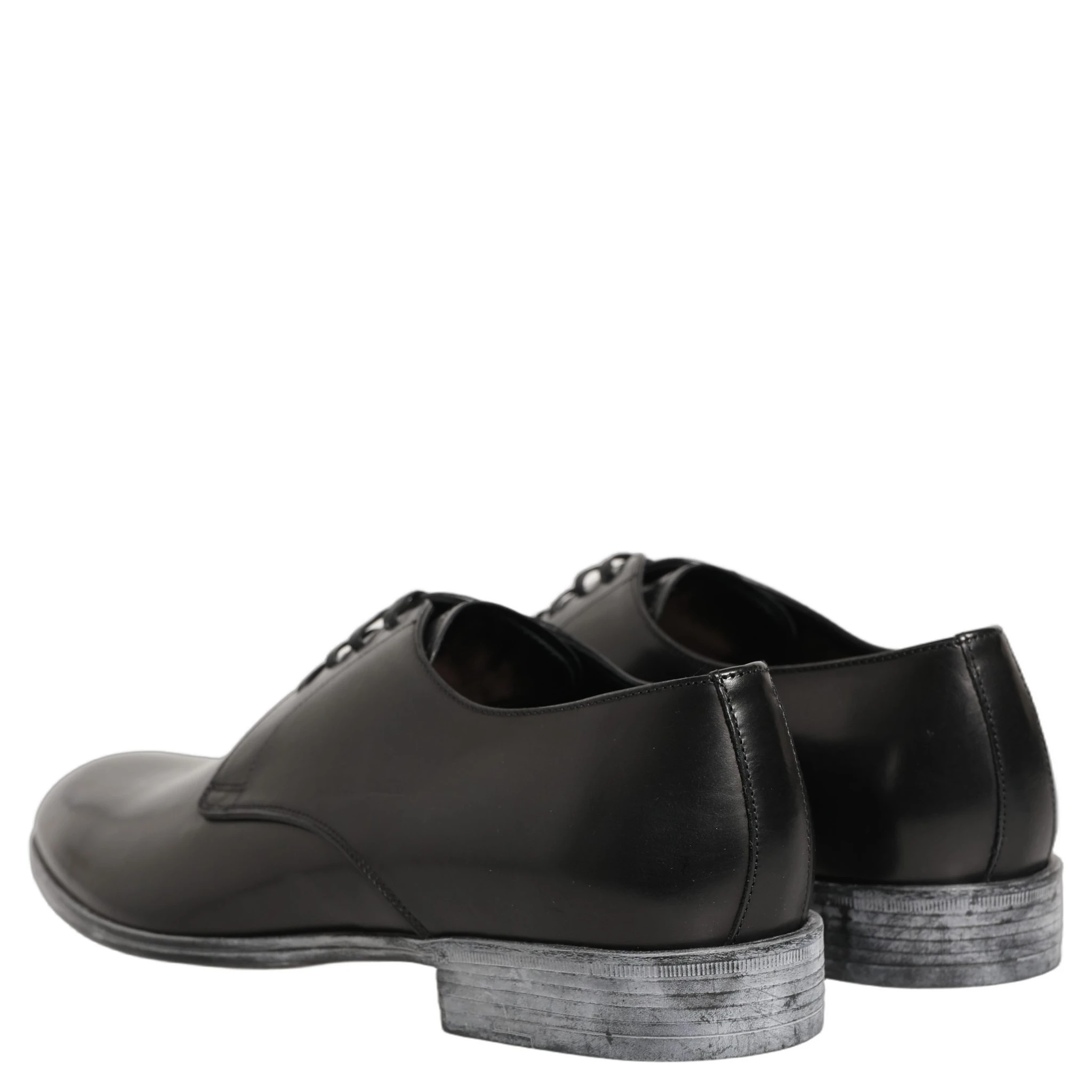 Dress Black Leather Lace Up Derby Men Shoes