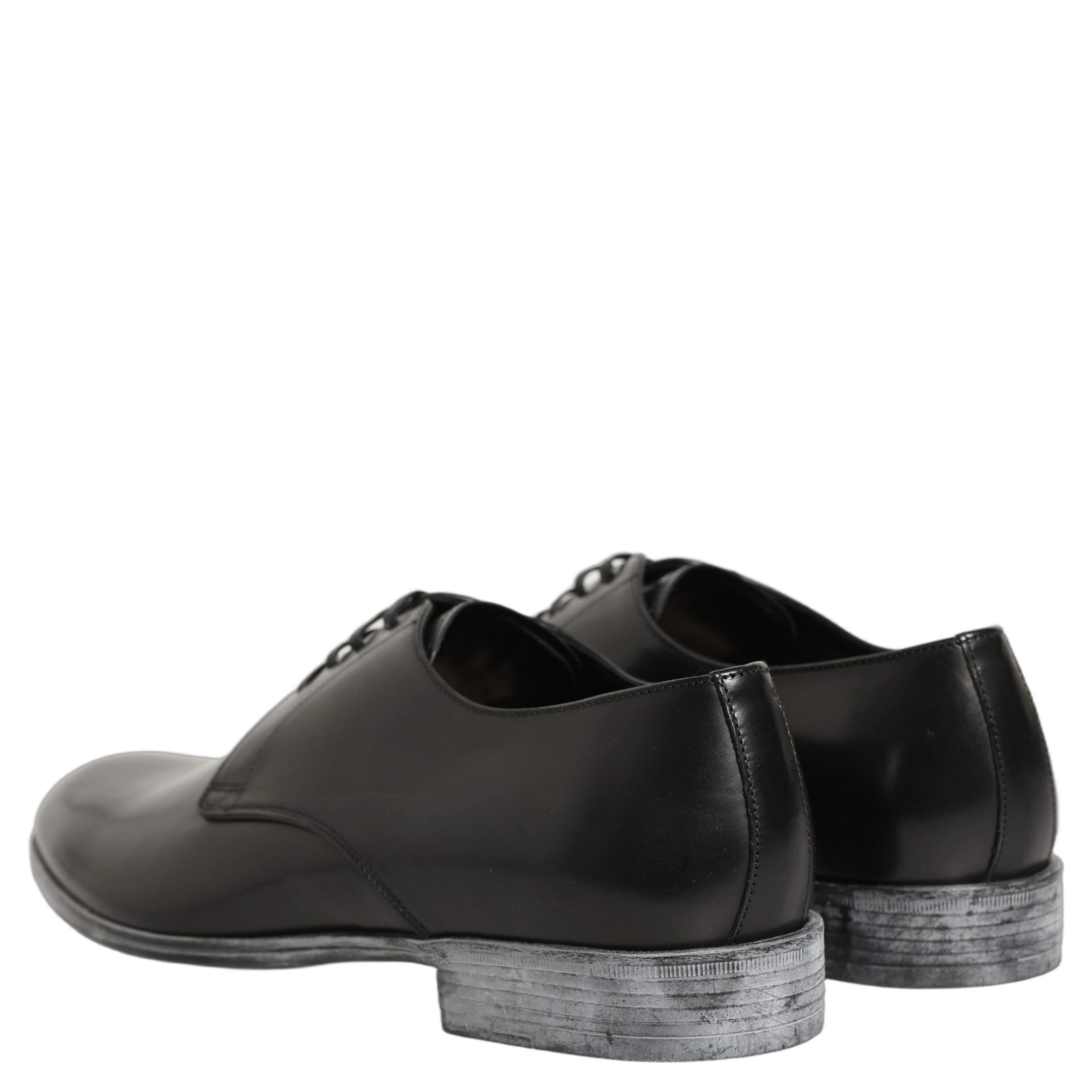 Dress Black Leather Lace Up Derby Men Shoes