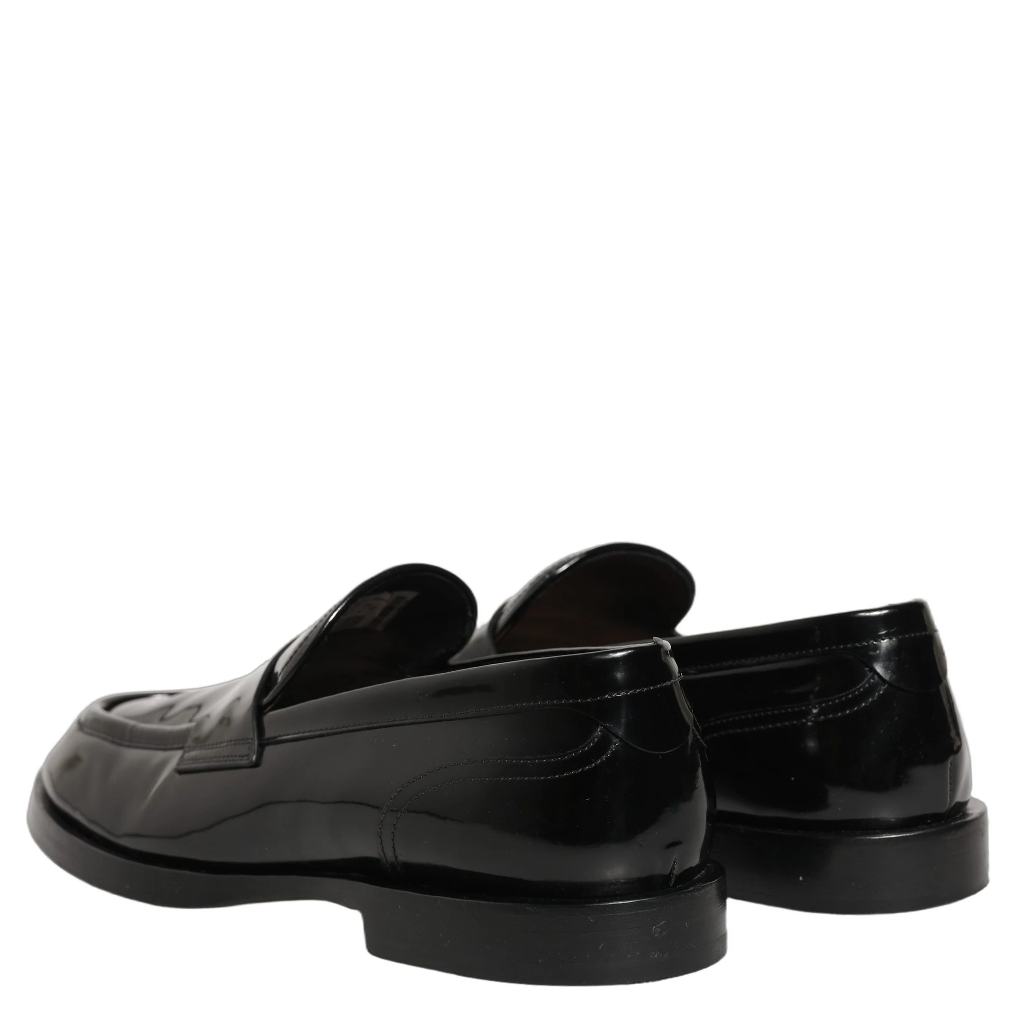 Black Leather Formal Men Dress Loafers Shoes