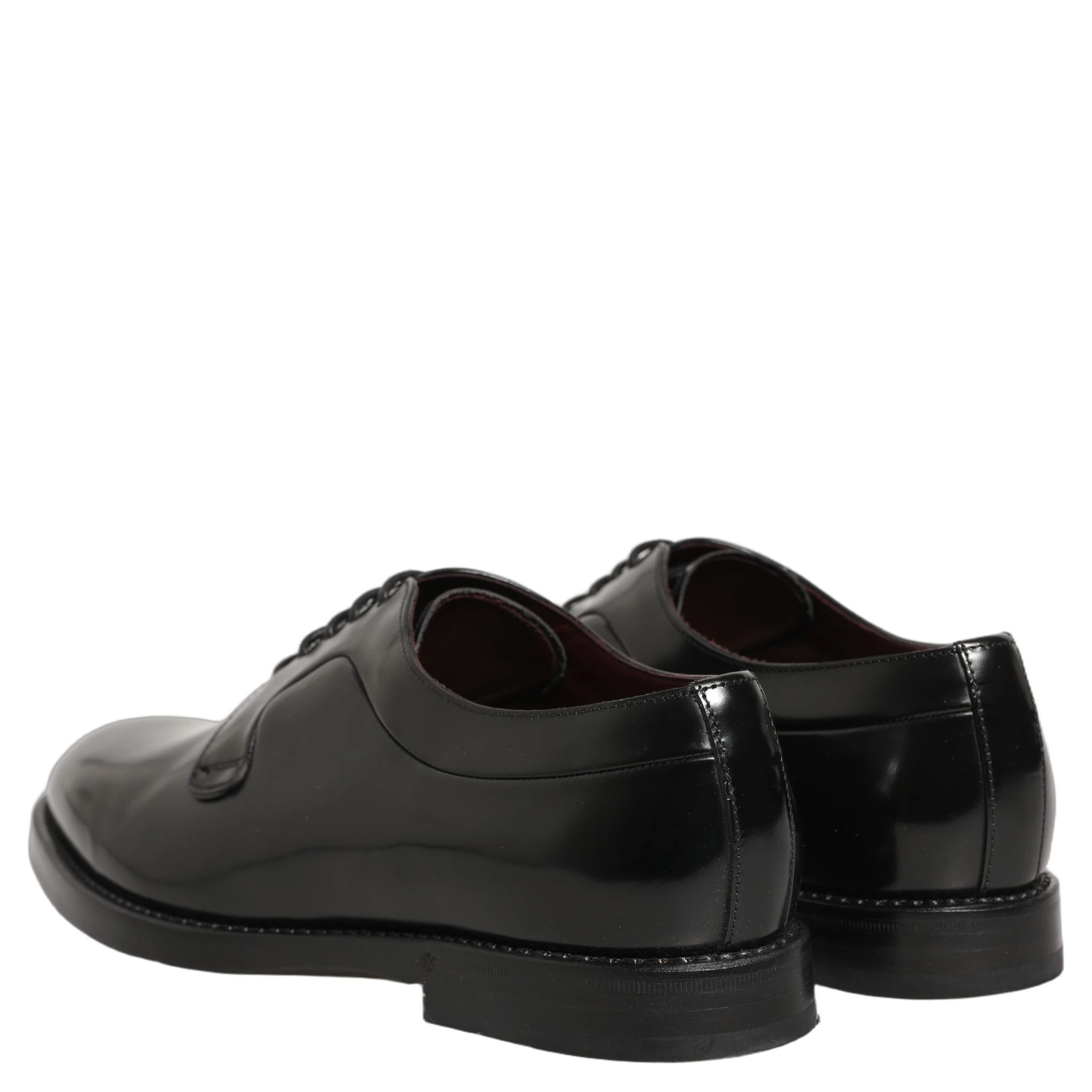 Black Leather Derby Dress Men Formal Shoes
