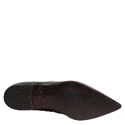Black Leather Men Derby Dress Formal Shoes