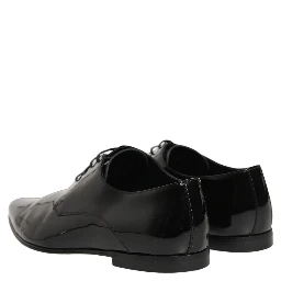 Black Leather Derby Dress Men Formal Shoes