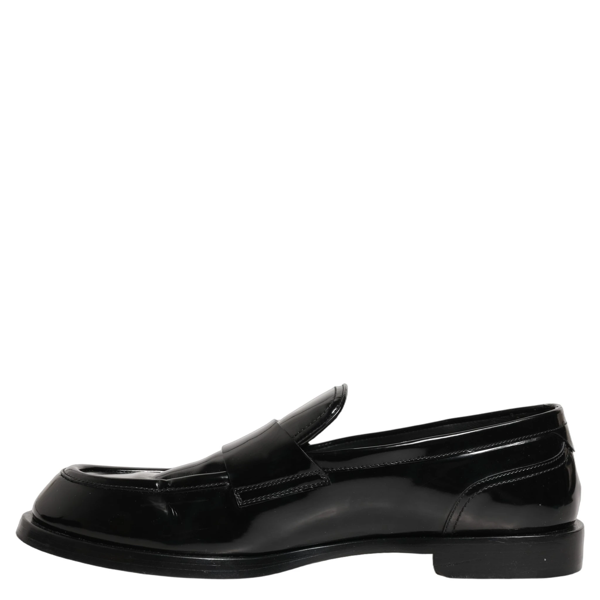 Black Leather Formal Men Dress Loafers Shoes