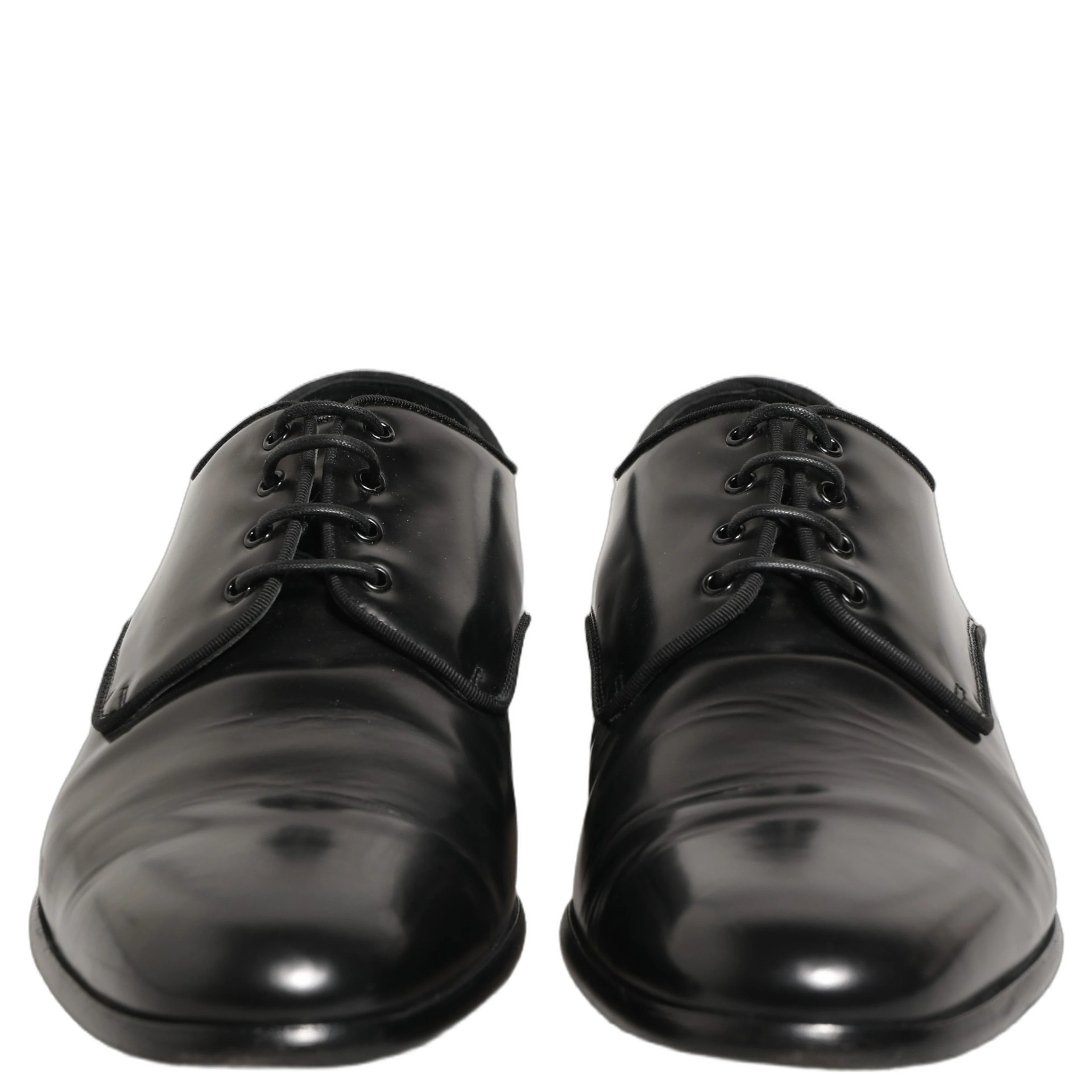 Black Leather Men Derby Dress Formal Shoes