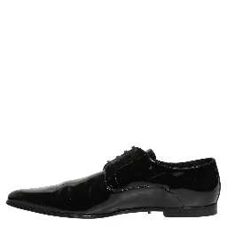 Black Leather Derby Dress Men Formal Shoes