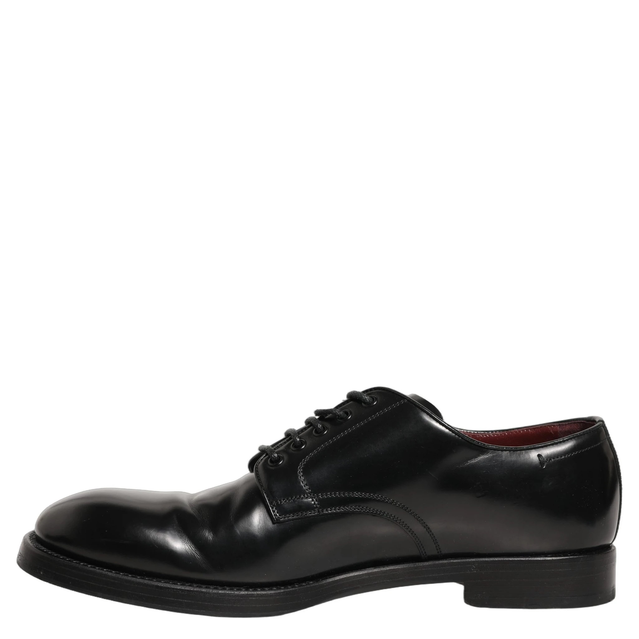 Black Leather Derby Dress Men Formal Shoes