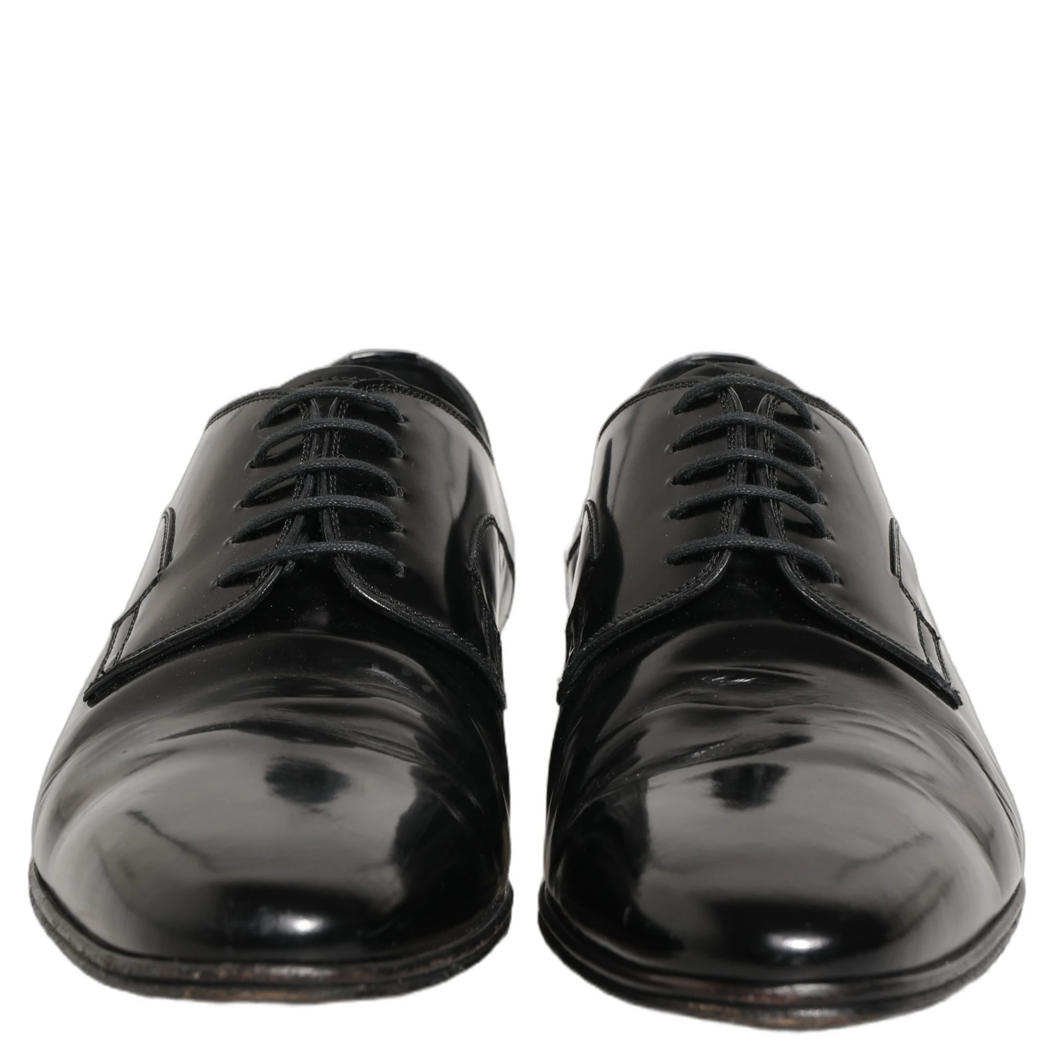 Black Leather Men Derby Dress Formal Shoes